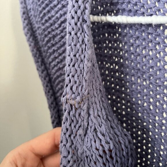 Purple Open Knit Summer Dress - Vintage - Picture 6 of 6